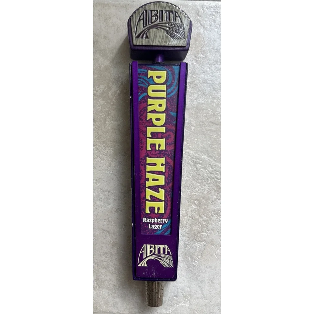 Abita Beer Tap Handle Knob Topper Bar Keg Brewing Purple Haze Raspberry Lager